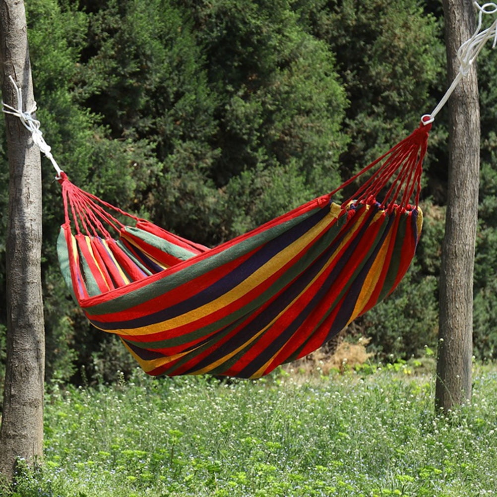 FUTUREORYY Portable Outdoor Hammock Canvas 1Pack 110x39x0.4In