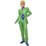 Coskidz Men's Golden Wind Pannacotta Fugo Cosplay Costume Suit Outfit (Large)