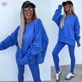 thumbnail image 4 of New Spring Women's Wear European and American Casual Tight Pants Loose Hoodie Set Two Piece Set, 4 of 14