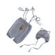 thumbnail image 4 of Adorable ropa de punto a crochet para disfraz, accesorio fotográfico para bebé recién nacido (gris claro, apto para bebés de 0 a 1 mes), 4 of 5