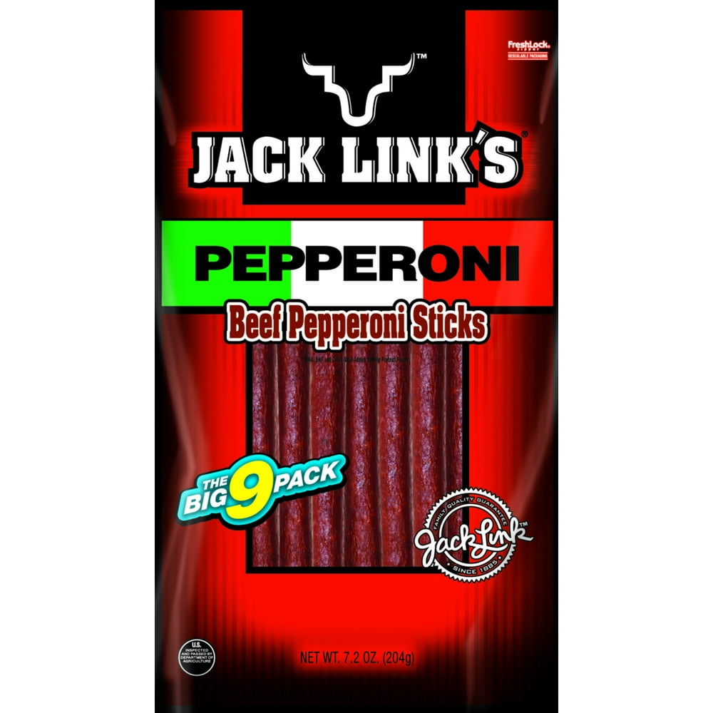Jack Link's Beef Pepperoni Sticks, 7.2 Oz., 9 Count