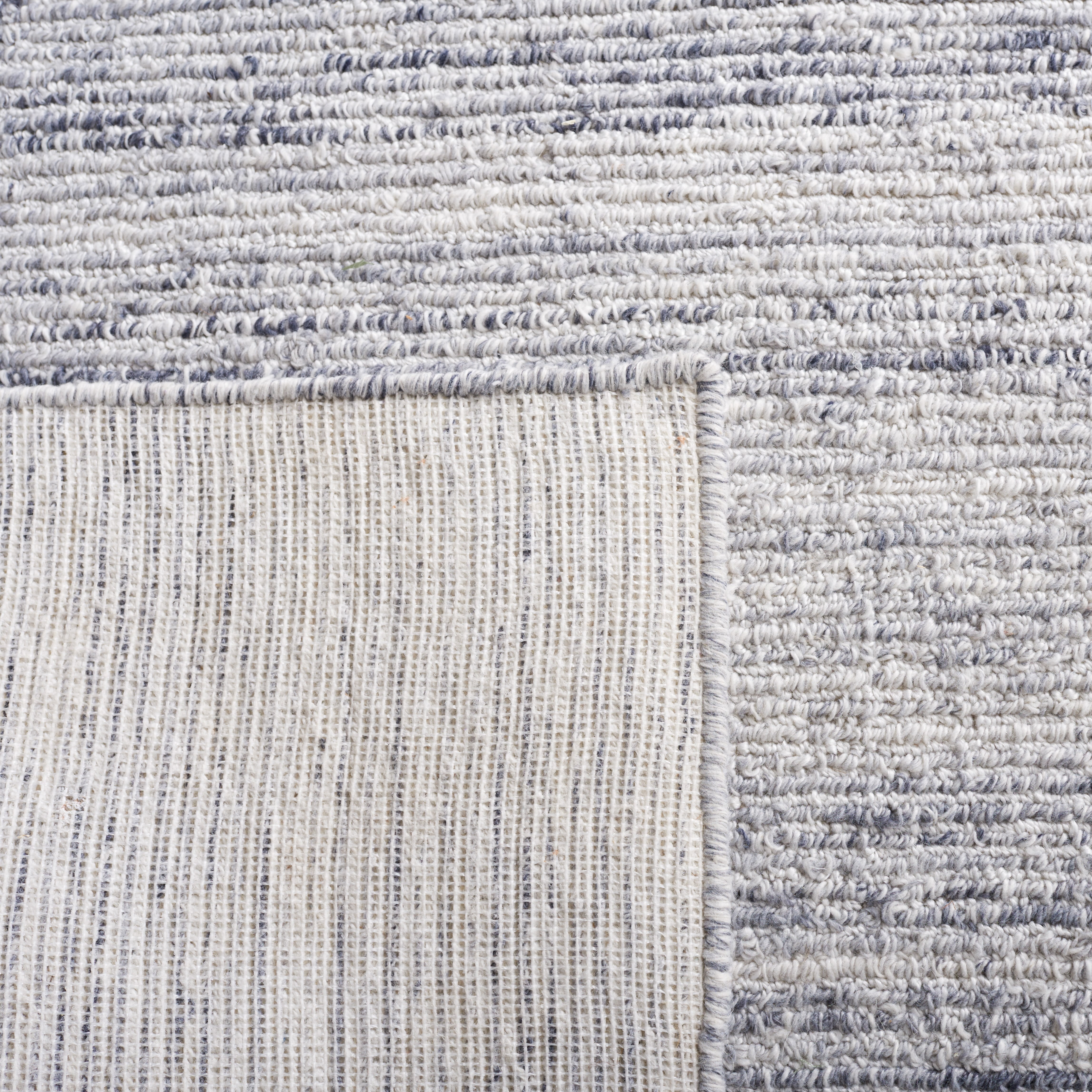 SAFAVIEH Mirage Lecia Striped Polyester Area Rug, Blue/Ivory, 5' x 8'