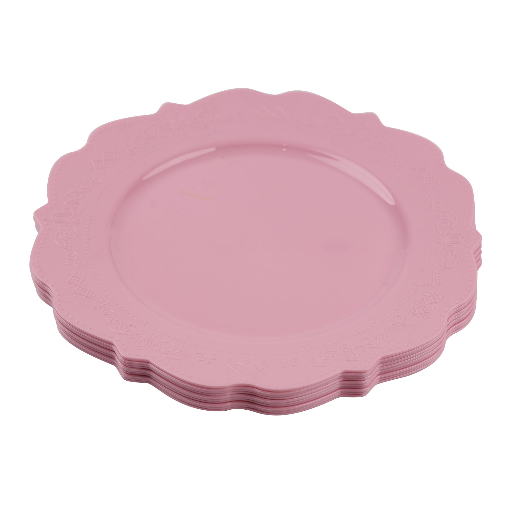 Pastel Pink 10 Round Plate - Melawares