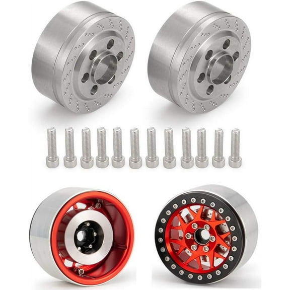 Stainless Steel 85g 4pcs Upgrade Parts RC Wheel Weight Block Counterweight - for 2.2" Beadlock Wheels