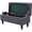 Grey, variant on 2 Piece Stretch Storage Ottoman Cover, Rectangle Ottoman Slipcover with Storage Lid Cover Footstool Bench Cover Non Slip Footrest Stool Furniture Protector (Beige,X-Large)