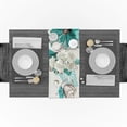 thumbnail image 3 of Flowers Bloom Turquoise Plants Roses Table Runners Table Flag Tablecloths Party Decoration Table Runner Wedding Home Table Decor, 3 of 5