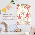 thumbnail image 4 of FORMRS Acrylic Clipboard with Low Profile Clip Standard A4 Letter Size, 12.5" x 9", Brown Starfish, 4 of 8