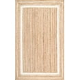 thumbnail image 2 of Braided Rikki Border Jute Off-White 5' x 8' - Off White, 2 of 2
