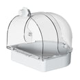 thumbnail image 2 of Caja de baño para pájaros para mascotas, jaulas para pájaros de interior, jaula colgante para pájaros, caja de bañera para peonías de piel de tigre, 2 of 8