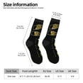 thumbnail image 4 of Goofa Happy New Year 2024 (2) Printed Men's Crew Socks, Soft Durable Breathable Moisture-Wicking with Odor Control Cotton socks, 4 of 9