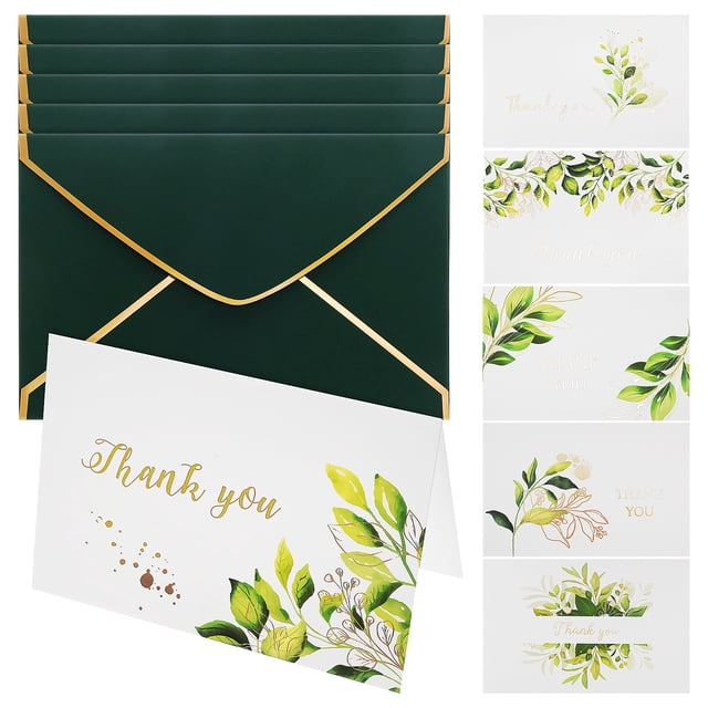 Miangastore Teacher Holiday Cards with Exquisite Design for Gratitude Messages in Assorted Colors 36 Pcs