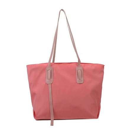 LoyGkgas Unisex Adult Women Shoulder Bag Retro Commuter Totes Large Capacity Travel Handbag (Red)