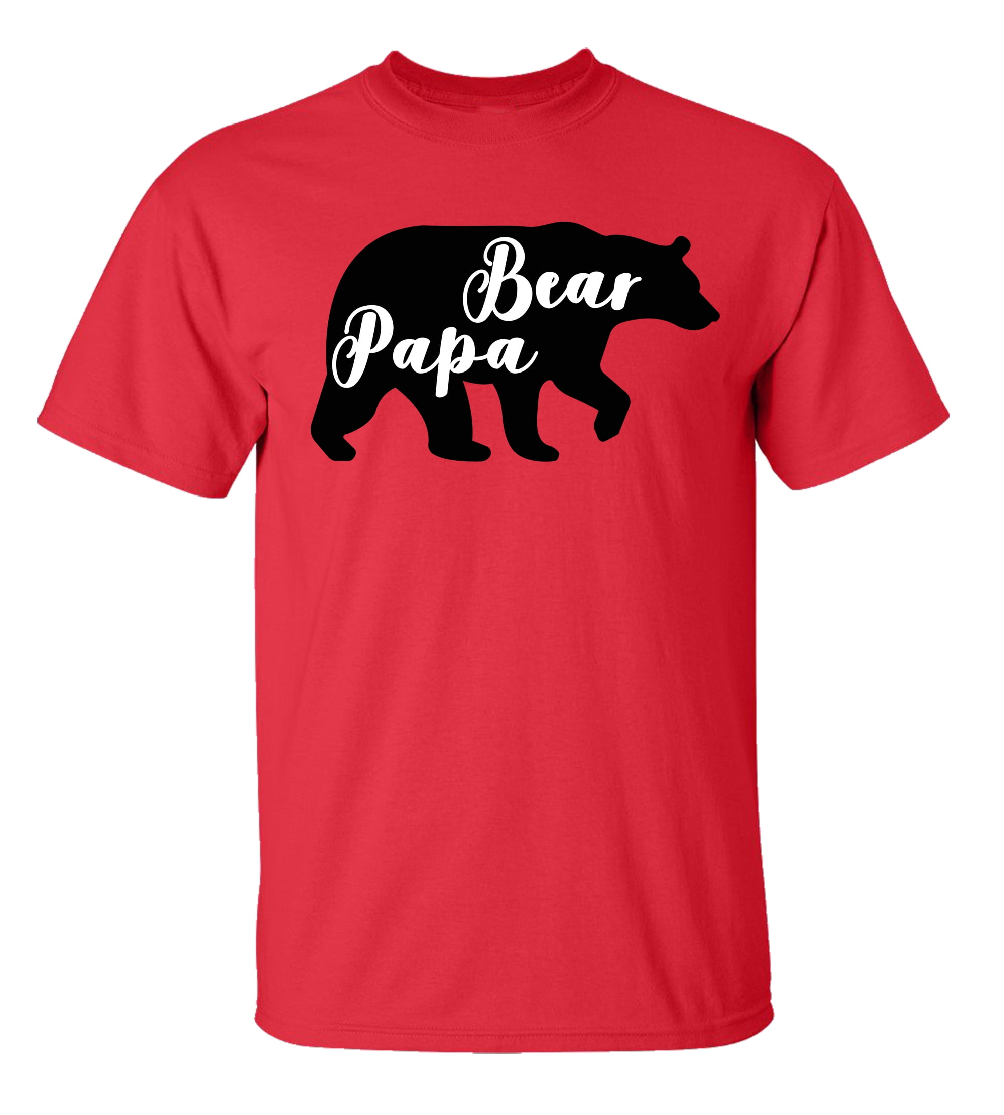 Father's Day Papa Bear Short Sleeve Tee Shirt Charcoal - Bild 22 von 33