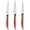 Wood Handle 046, variant on Paring Knife for Kitchen Use Set of 3 Extra Sharp Small Fruit Knives Stainless Steel for Home Wooden Handle