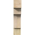thumbnail image 2 of Ekena Millwork 6"W x 20"D x 28"H Westlake Block Rough Sawn Bracket, Douglas Fir, 2 of 25