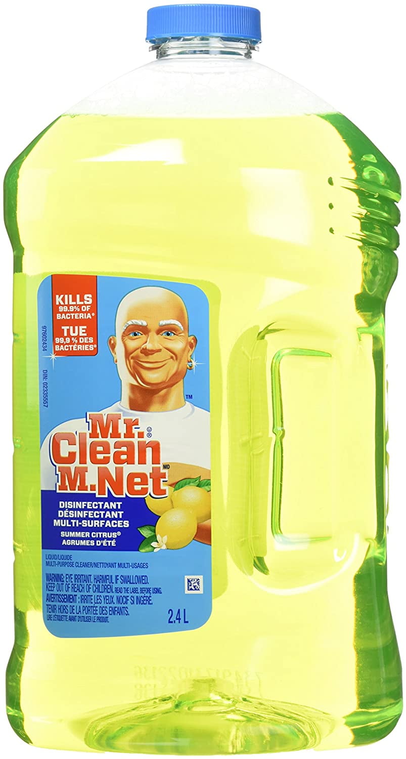 Mr Clean All Purpose Cleaner, Disinfectant Floor Cleaner Liquid, Summer Citrus, 2.4 L Walmart