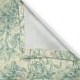 thumbnail image 6 of Ambesonne Green Valance & Curtain, Botanical Floral Vintage, 55"x24", Cream Pale Blue, 6 of 6