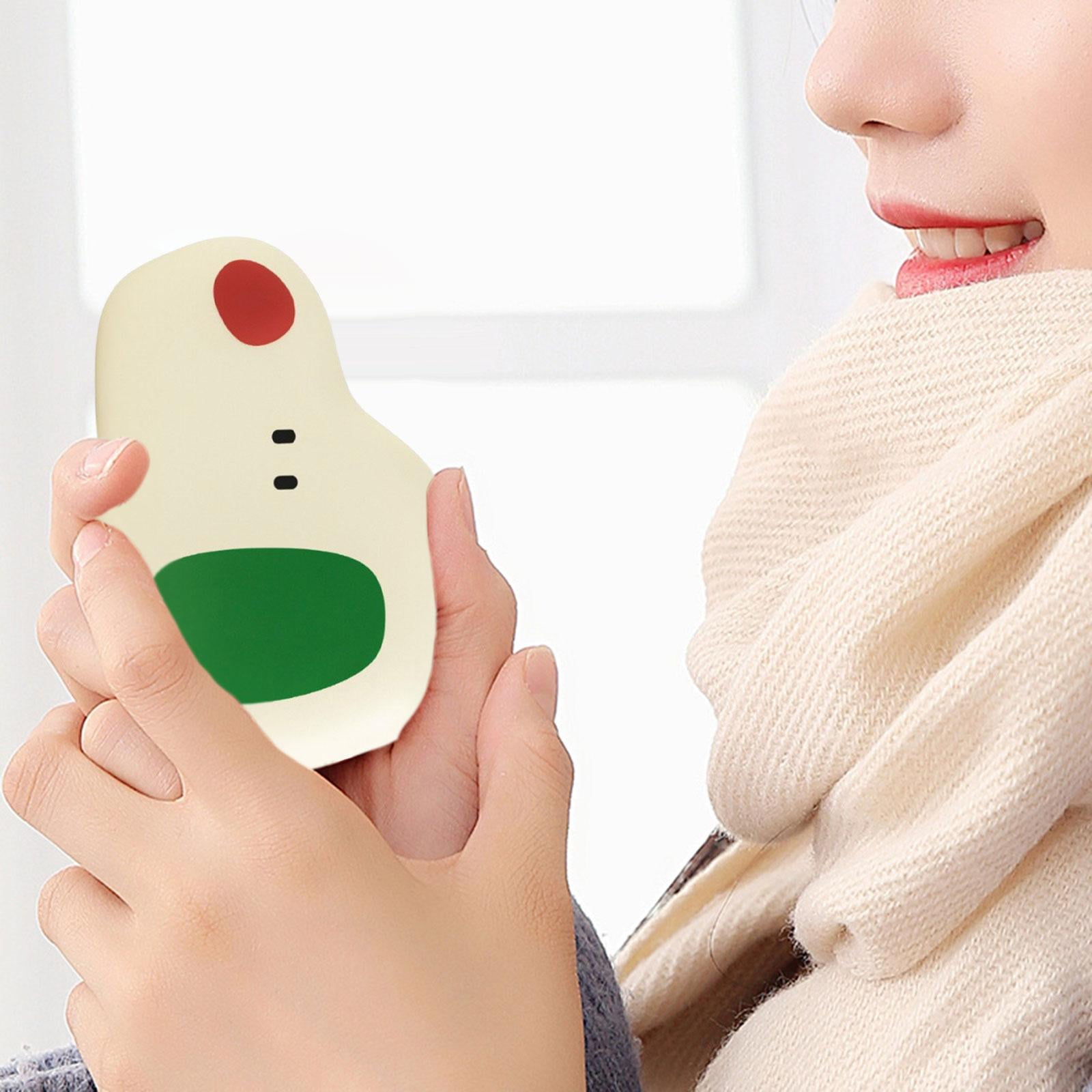 harayaa Hand Warmer Fast Heating 2 Heat Settings Rechargeable Multiuse Practical Warming Green