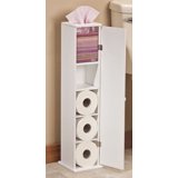 OakRidge White Bathroom Toilet Paper Tower with Adjustable Shelves ...