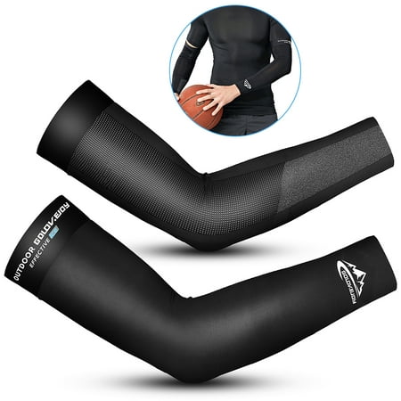 Cooling Arm Sleeves Men Women UV Sun Protection Long Arms Sleeves Cover ...