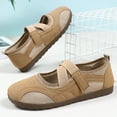 thumbnail image 4 of longantii Wide Toe Box Flats Shoes Breathable Mesh Panel Mary Jane Shoes Non Slip Flats Sneakers Footwear Walking Shoes Casual Comfortable Loafers 2026 Khaki, 4 of 6