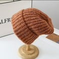 thumbnail image 6 of YooGuoGuo Loose Oversized Woolen Hat With A Large Head And A Small Face For Women In Autumn And Winter, Exaggerated Warmth, Thick Knitted Pile Up Hat Trend, 6 of 9