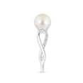 thumbnail image 5 of ANGARA Freshwater Cultured Pearl Infinity Ring in 14K White Gold for Women | June Birthstone, Birthday, Anniversary, Jewelry Gift for Women | Pearl Ring, 5 of 11
