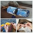 thumbnail image 2 of MasteelfCA Rolling Crochet Needle Storage Bag Crochet Hook Holder Knitting Needles Tools Organizer, 2 of 9