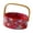 red, variant on jifeng Fruit Basket Floral Pattern Home Decoration Ceramic Eay to Carry Vanity Tray red