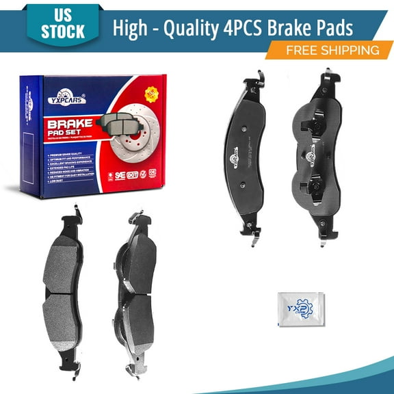 YXPCARS 4PCS Front Ceramic Brake Pads for Ford Expedition Lincoln Navigator 2007-2009 (D1278)