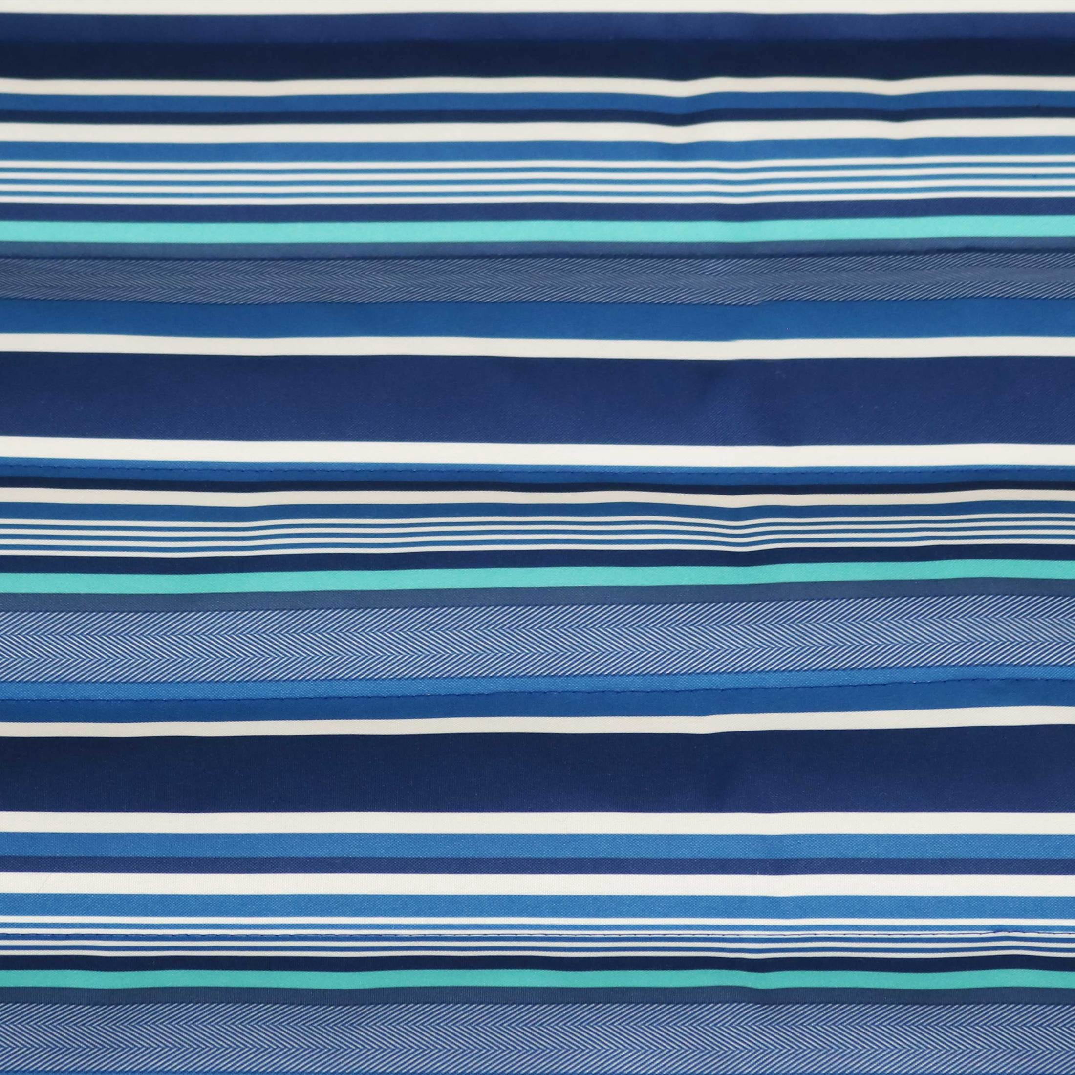 Sunnydaze 2-Person Quilted Polyester Spreader Bar Hammock, 450 lb Capacity - Breakwater Stripe