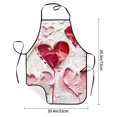 thumbnail image 2 of Pofeuu Textured Heart Abstract Art Print Aprons with Pockets, Cute Aprons for Kitchen, Cooking, Server, Barber, Chef Apron, 2 of 7