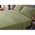 thumbnail image 6 of the Season Essentials Wrinkle Free Sheet Sets with Deep Pockets & Stain Resistant, 4 pc, 1800 Thread Count Bamboo Based, Sage/Green, Full, 6 of 11