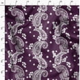 thumbnail image 5 of Soimoi Japan Crepe Satin Purple Fabric By the Yard - 54 Inch Wide - Leaves Paisley Botanical - Nature's Beauty Enhanced with Paisley Patterns and Leaves Printed Fabric, 5 of 6