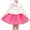 Red White Floral, variant on Sunny Fashion Girls Embroidered Blossom Dress With Pink Tulle, 3/4 Sleeve Peplum Dresses 8 Years