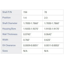 CAM BRNG GM BUICK 3.0L 3.