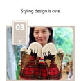 thumbnail image 3 of Monstrate Guantes para horno, decoración navideña, guantes anticalor, accesorios navideños, decoraciones para festivales, alfombrilla aislante caliente, Kits de decoración para fiestas Izquierda Monstrate HA070545-01, 3 of 6