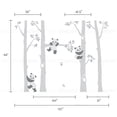 thumbnail image 3 of Trees with Pandas Wall Decal - Scheme A - 96" Tall Trees, 3 of 3