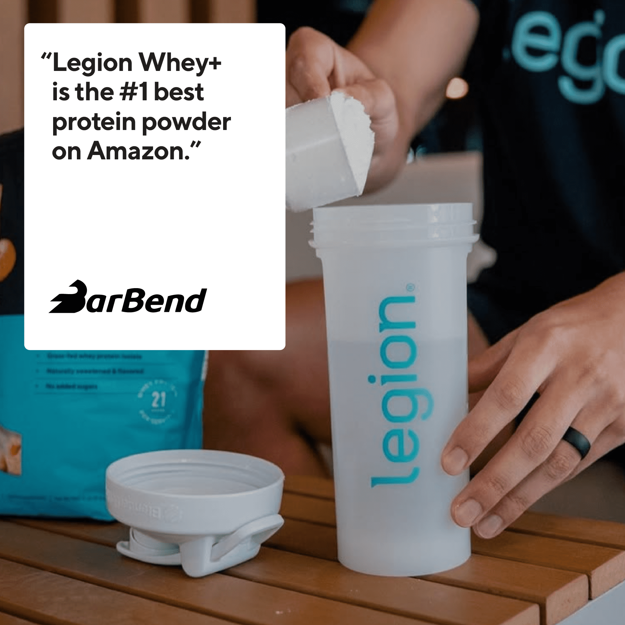 Legion Certified Grass Fed Whey & Milk Protein Isolate Powder, 20g of Protein Per Serving, Dutch Chocolate, 14.1 oz