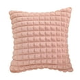 thumbnail image 2 of Clearance!Ymkly Pillow Cases Standard Size,1 PCS Solid Color Striped Pillow Living Room Sofa Pillow Headboard Plaid Waist Pillow Rabbit Plush Pillow Case Household Simple Li,Decorative Pillow Covers, 2 of 4