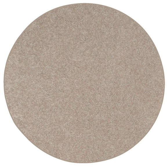 Ambiant Galaxy Way Solid Color Area Rugs Beige - 3' Round