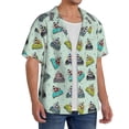 thumbnail image 2 of Fuzoiu Lighthouse Print Men's Casual Short,Men's Short Sleeve Shirt,Mens Casual Button Down Shirts,Cuban Collar Summer Shirt for Beach, Vacation, and Outdoor Activities-3X-Large, 2 of 5