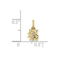 thumbnail image 2 of 14k Yellow Gold Solid Polished Chinese Symbol Good Luck Charm 8x6mm Pendant Necklace for Women, 2 of 2