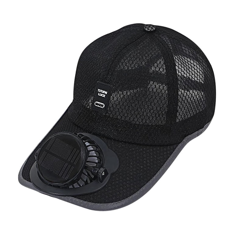 Dumesh 2025 Summer Breathable Mesh with Solar Charging Fan , Sun