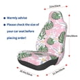thumbnail image 2 of Picia Lilies Flowers Print Waterproof Sweating Car Seat Cover for Post Gym Workout, Running, Beach and Hiking, Universal Fit Anti-Slip Bucket Seat Protector, 2 of 5