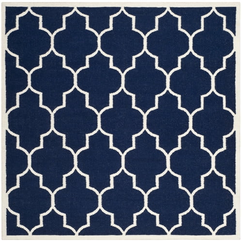Safavieh Dhurries Navy/Ivory Area Rug