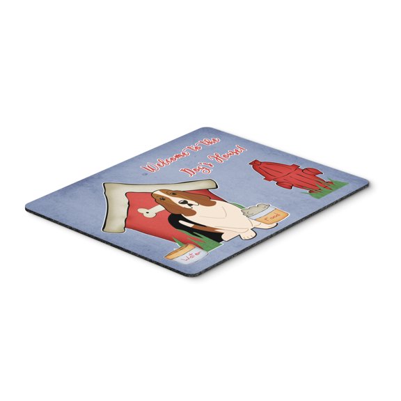 Dog House Collection Basset Hound Mouse Pad Hot Pad or Trivet