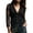 Black, variant on Lovzfmll Blazer for Women, Lace Trim Single-Breasted Suit Jacket, Dressy Slim Fit Long Sleeve Party Outerwear Black, 2XL