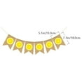 thumbnail image 5 of CIMAXIC Linen Banner 1pc Hawaii Swallow Tail Linen Banner Lemon Pattern Garland (Assorted Color),7.09"X5.12"X0.04", 5 of 5