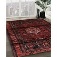 thumbnail image 3 of Ahgly Company Machine Washable Indoor Rectangle Traditional Red Brown Area Rugs, 4' x 6', 3 of 7
